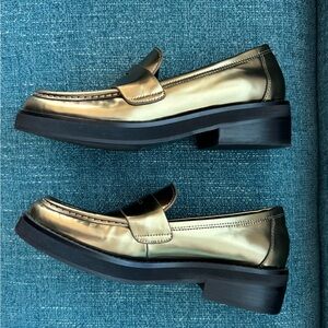 BIBI LOU Jaya Women's Golden Leather Shoes US 6 FANTASTIC CONDITION